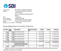 fake sbi bank statement pdf