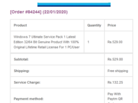 price of windows 7 ultimate in india