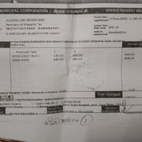 Avadi Municipality — Kindly correct our House Addresses in the Tax receipt